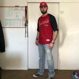 Anaheim Angels Jersey and Hat Combo